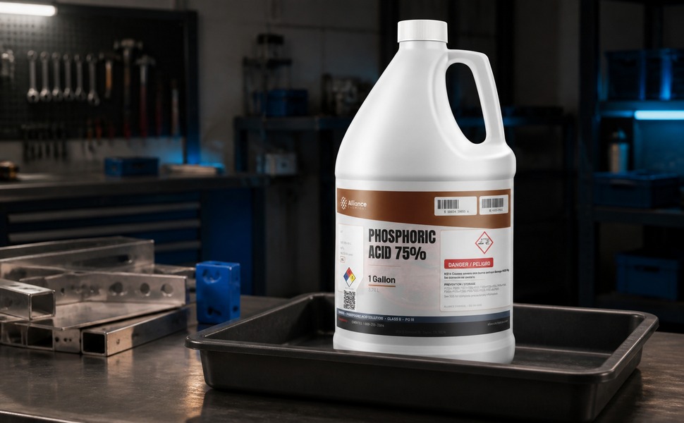 Phosphoric Acid 75% — Technical Grade in its working environment