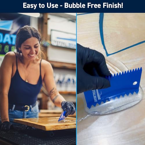 TotalBoat Table Top Epoxy Resin - 1 Gallon Kit for Bars and Countertops | Two-Part Epoxy Coating for Bars and Tables, Woodworking, and Resin Art