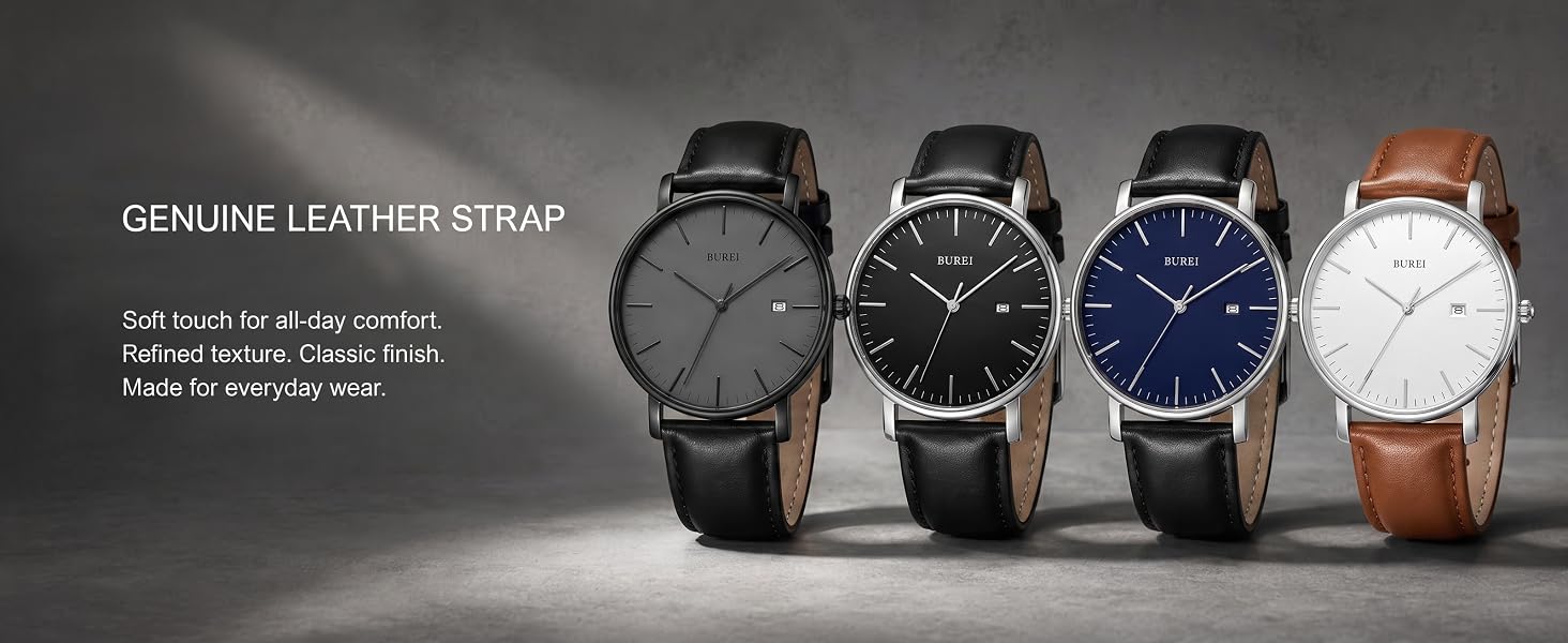 leather band watches