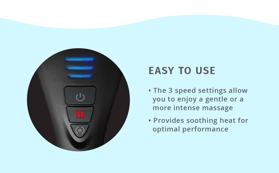 electric massage percussion hand held heat warm knead roller vibrate soothe shoulder neck back