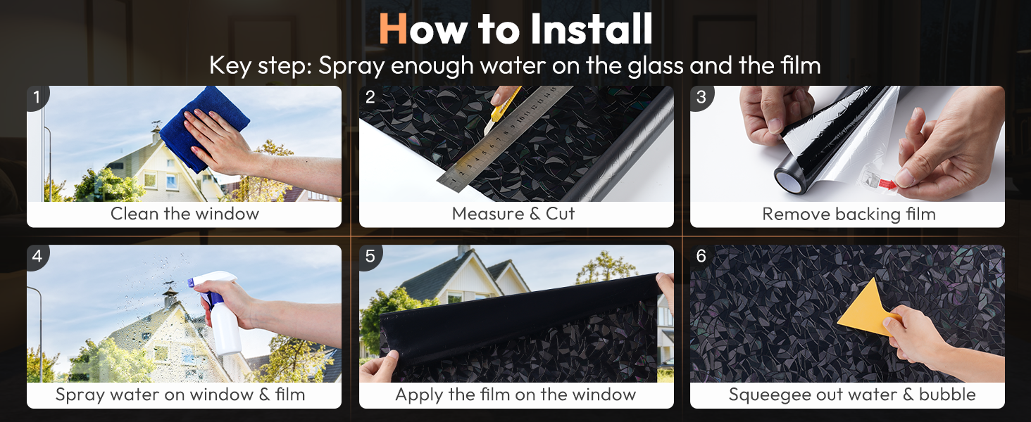 room darkening window film