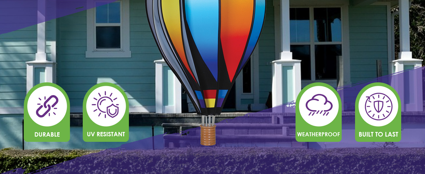 Outdoor yard decoration, garden wind spinner, vibrant design, spinning kinetic sculpture, décor