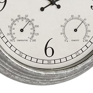 lacrosse, la crosse, 433-3236, outdoor clock, quartz, analog, temperature, humidity, wall clock