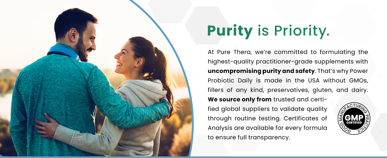 Our unwavering commitment to quality, purity and safety.