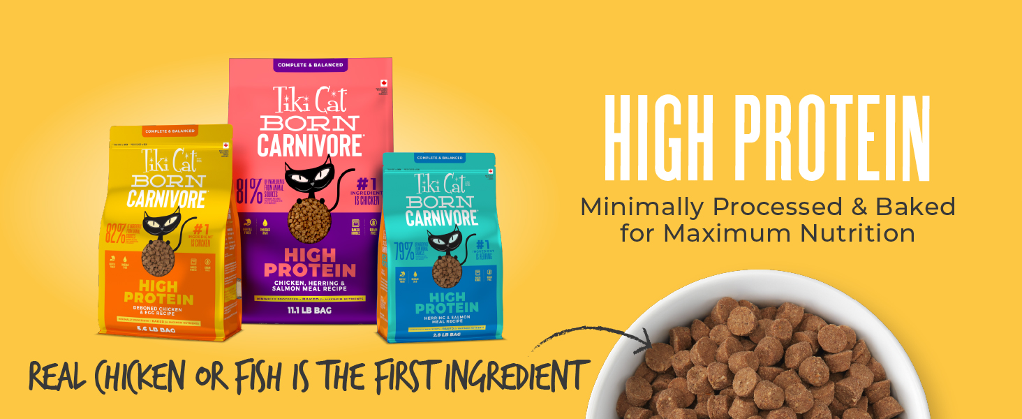High protein: Minimally processed &amp;amp; baked for maximal nutrition