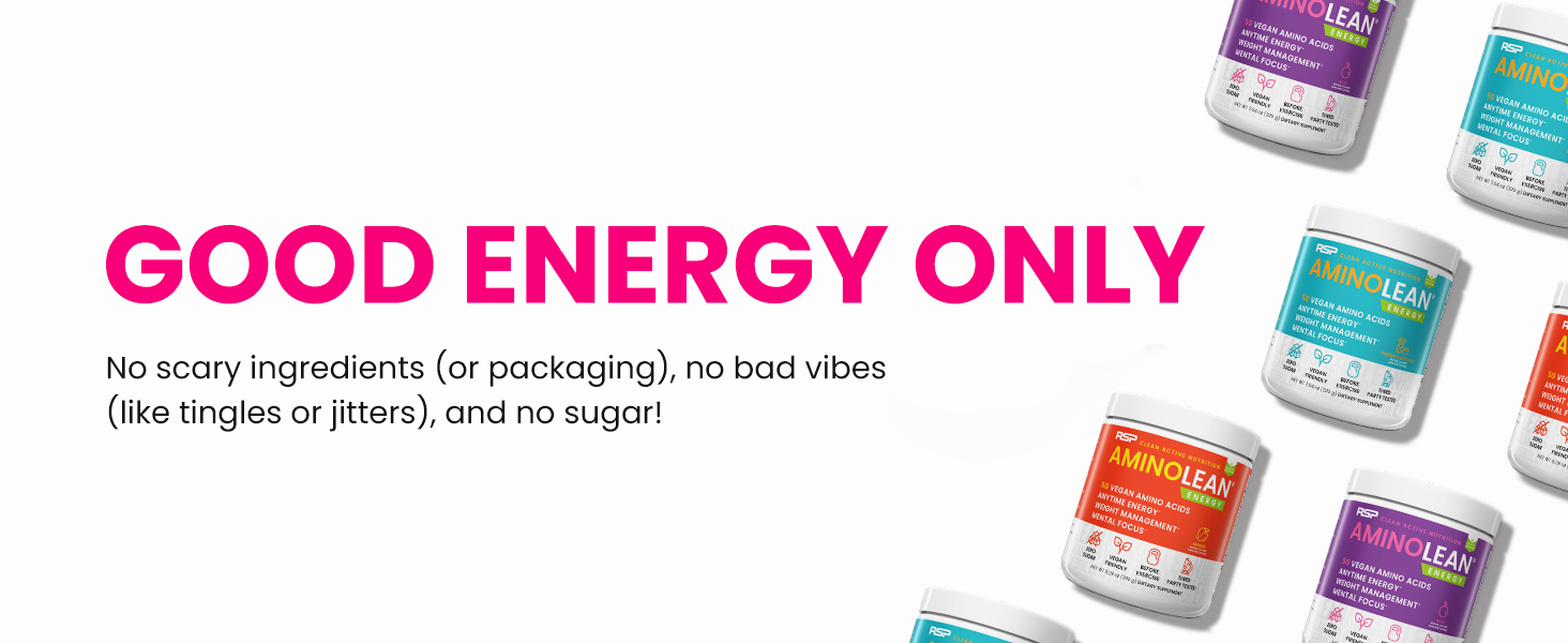 AminoLean Naturally Sweetened Pre Workout