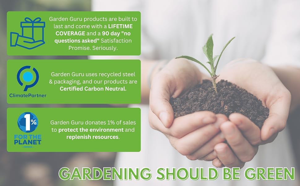 gardening should be green carbon neutral 1% for the planet member