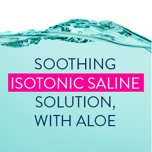 Soothing Isotonic Saline Solution with Aloe