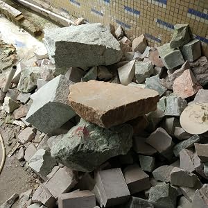 While PVC printed globe Starts easy, Ours starts with RAW stones