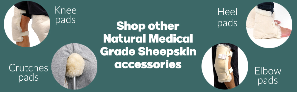 Natural Sheepskin Wheelchair Armrest Pads (B0BNXLZFJS)