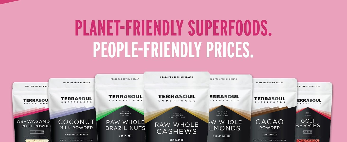 Planet-friendly superfoods. People-friendly prices.