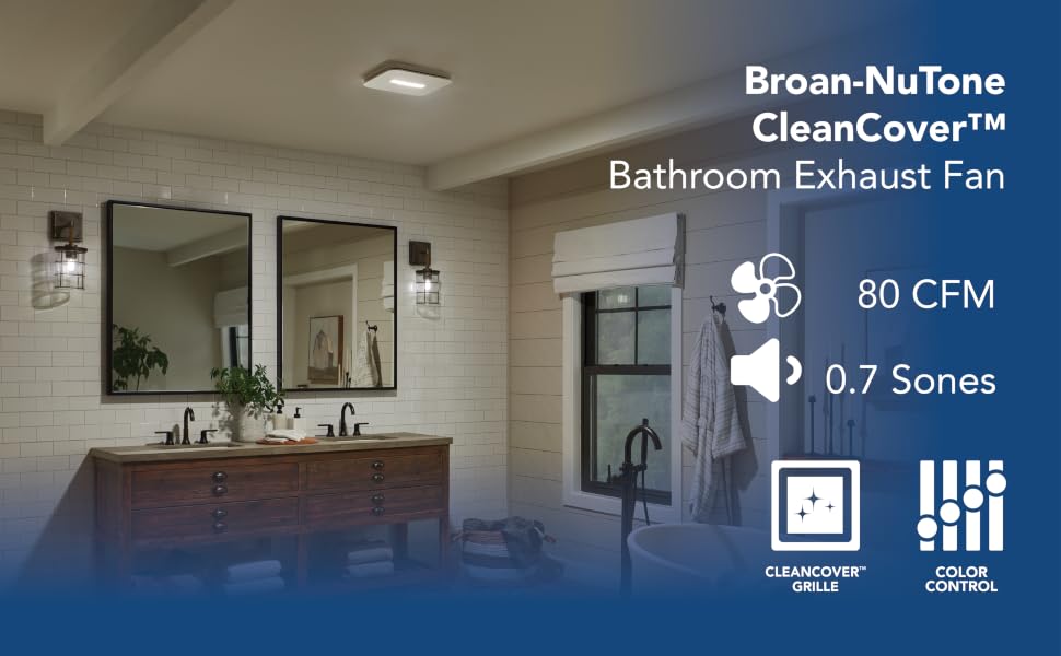 LED bathroom exhaust fan