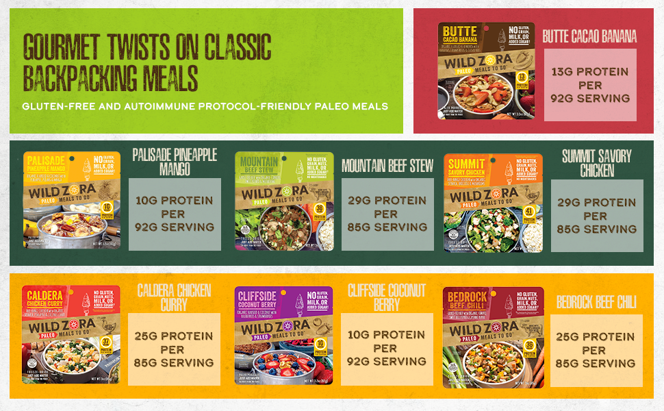 pack miuntain cascade choice mountsin chicken people good to go vegetarian stew right on trek