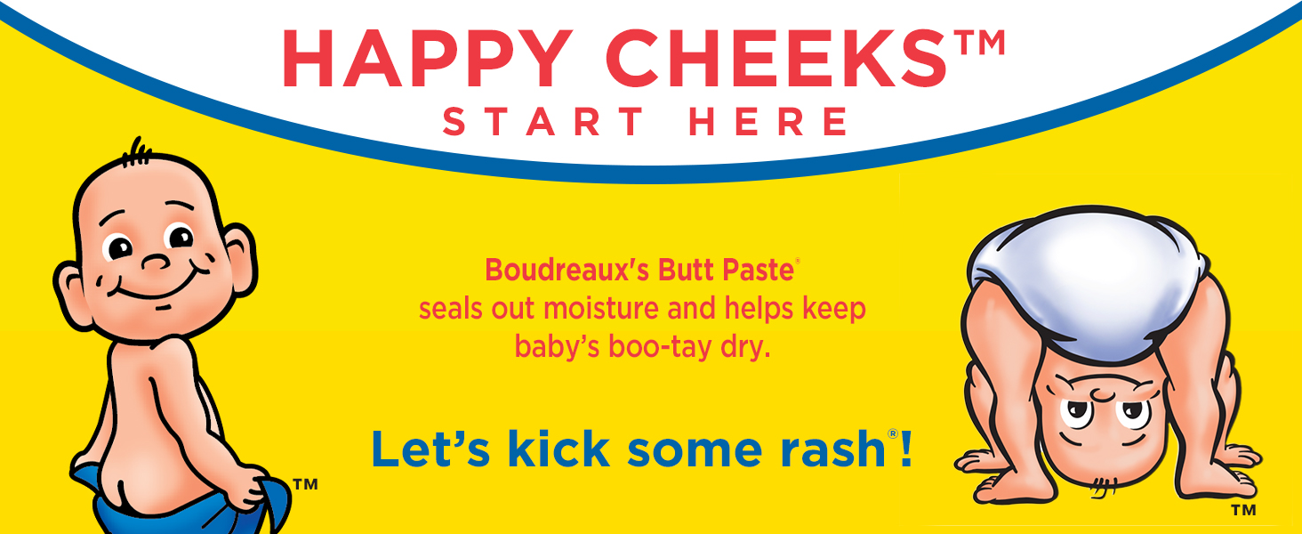 Boudreaux's Butt Paste seals out moisture and helps keep baby’s booty dry