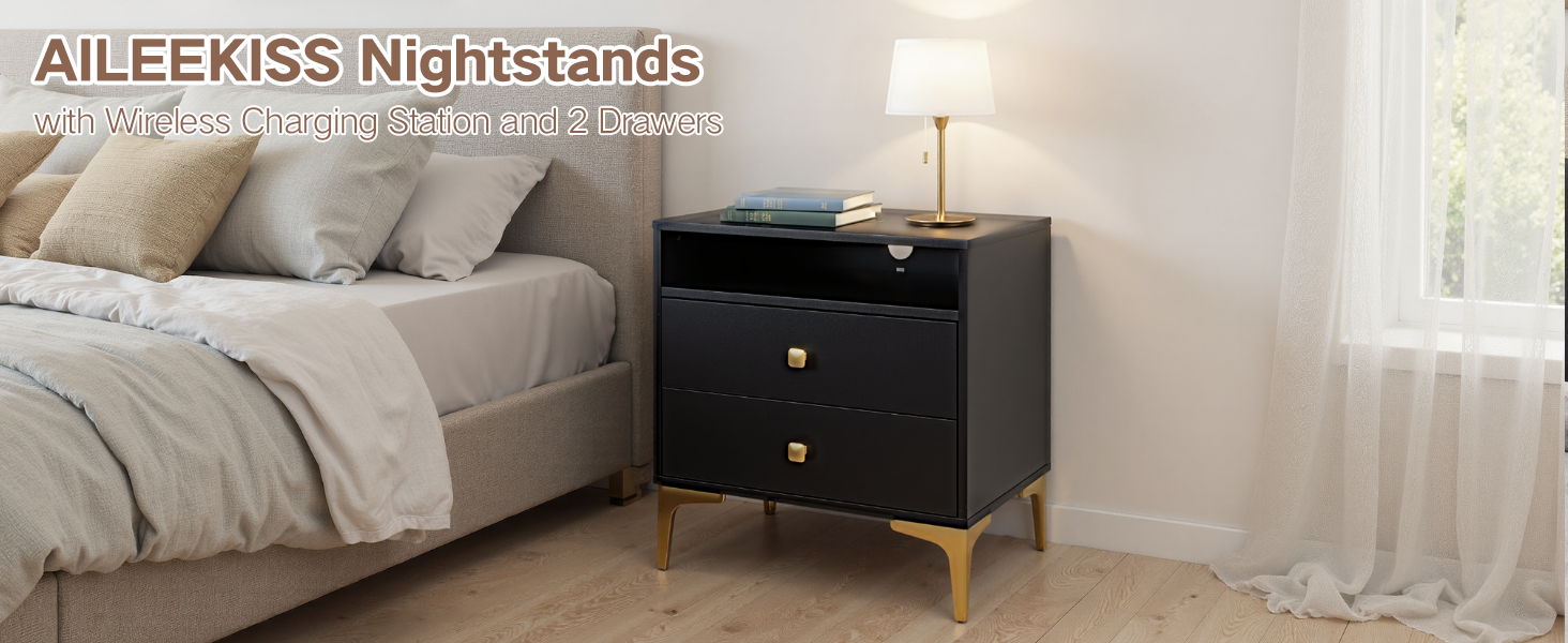 End Table with Charging Station