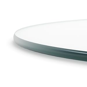Glass Table Top Tabletop Round Clear Acylic Pencil Polished