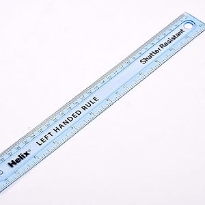 Left handed ruler