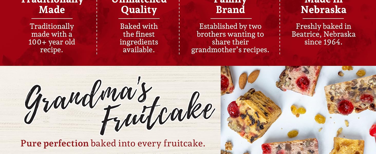 Grandmas fruitcake beatrice bakery