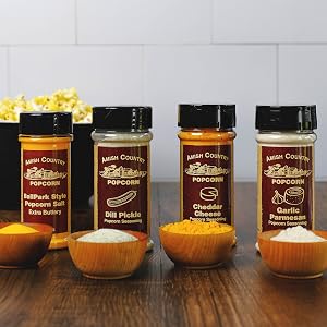 Amish Country Popcorn Toppings seasoning flavors