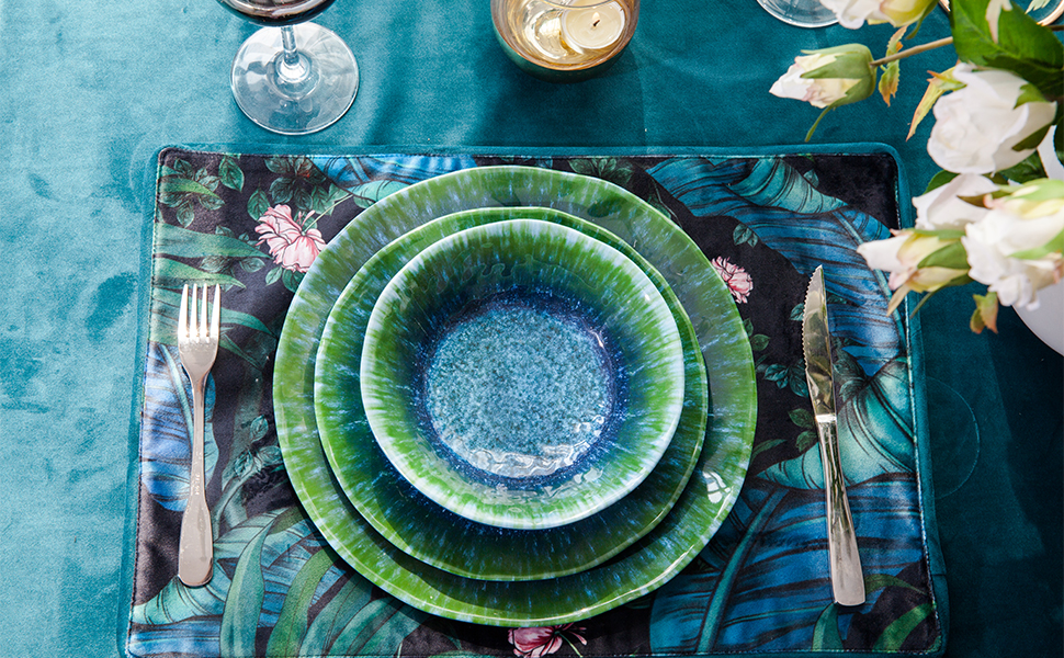 Turquoise Plates and Bowls