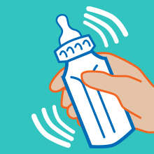 Shake bottle until formula &amp;amp; water is mixed well