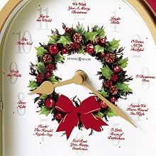 carols of christmas clock face