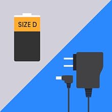4 D size batteries or ac adapter