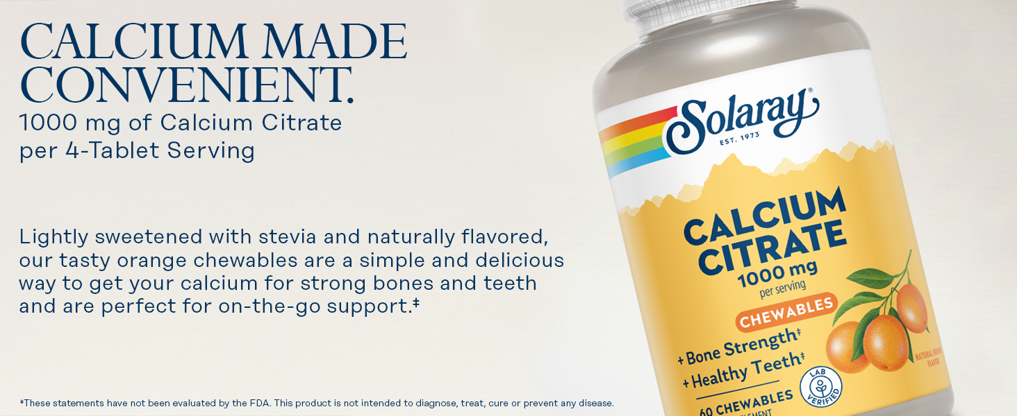 Calcium Citrate 1000mg Chewables
