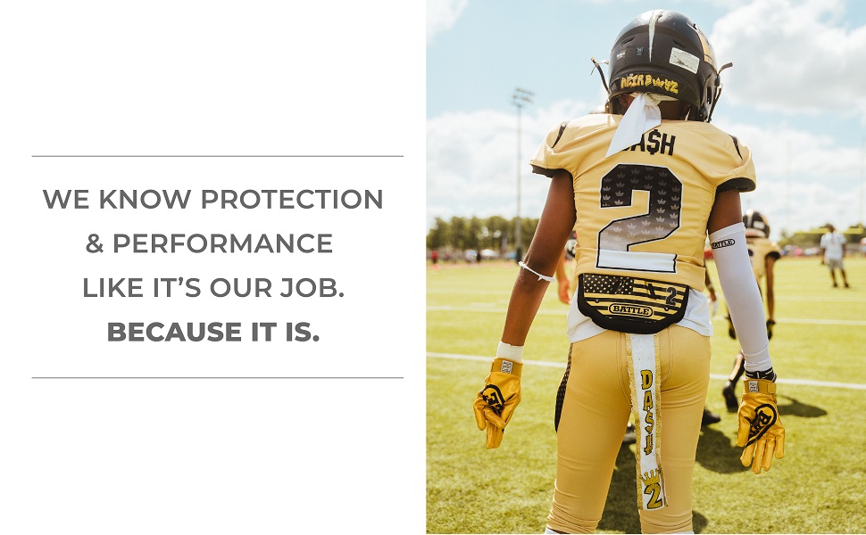Battle Sports football back plate