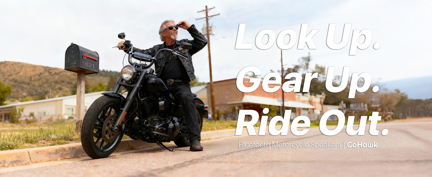 Bluetooth motorcycle speakers keep your favorite music with you on every ride and road trip.