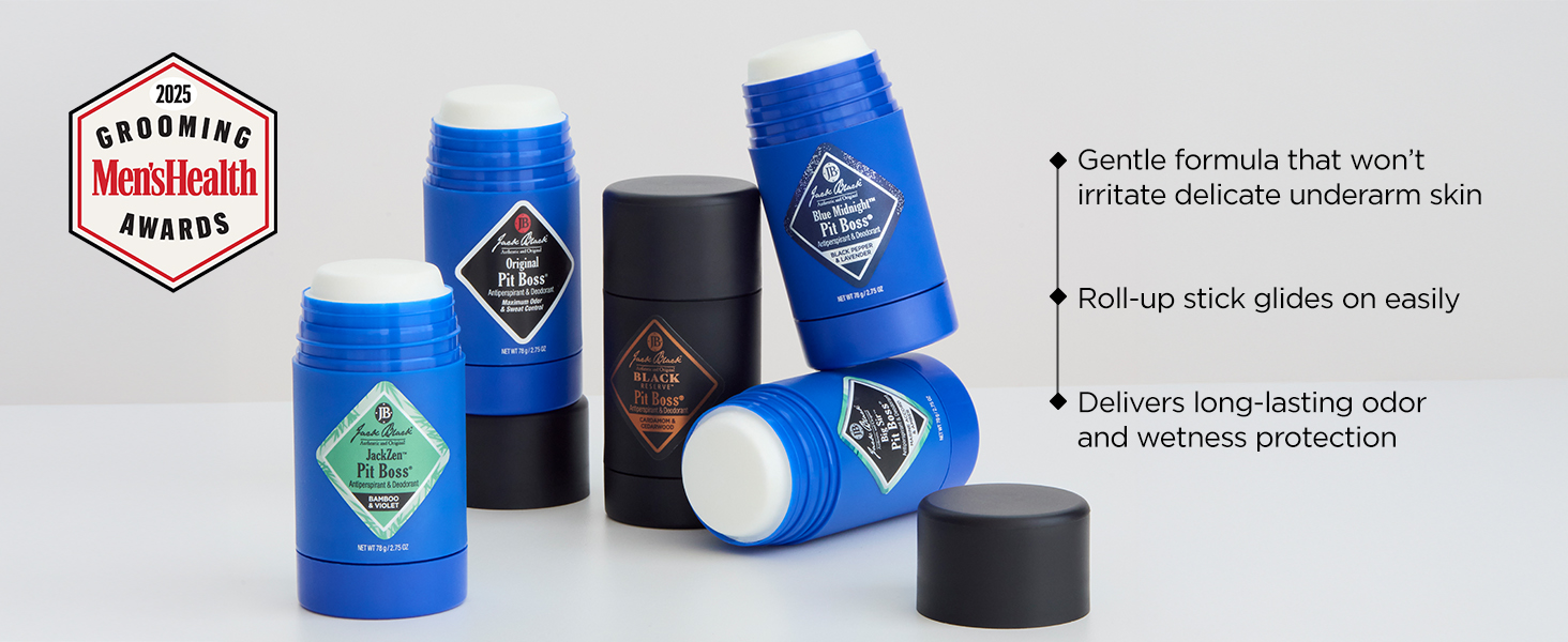 Jack Black, Pit Boss, Deodorant, Antiperspirant, Scents