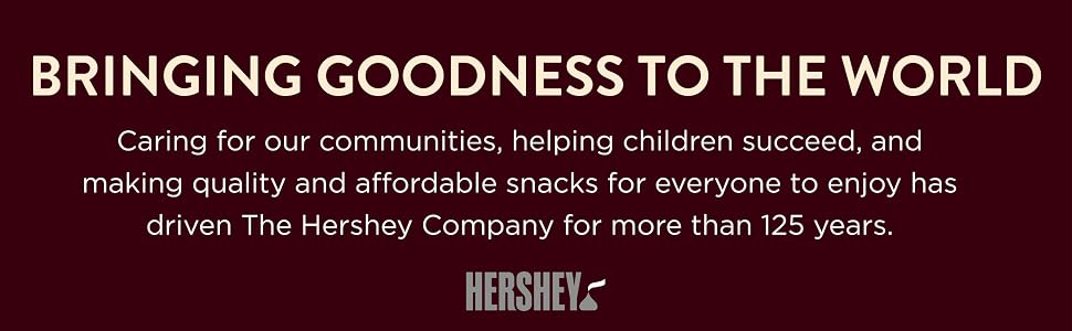 Hershey: More Moments of Goodness; a variety of Hershey sweet and salty products