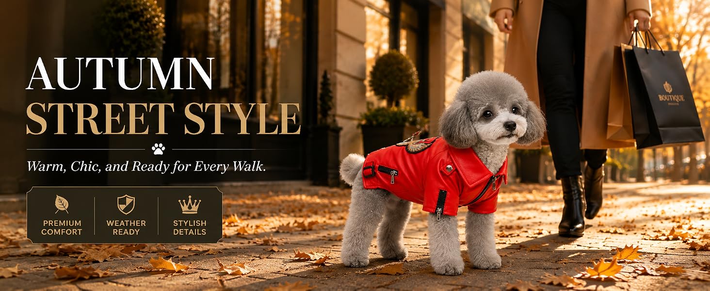 puppy leather jacket small dog leather jacket