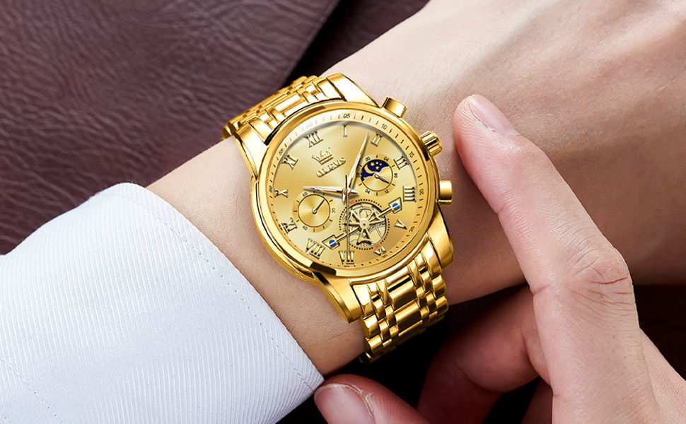 Classic watch for men,Luxury Big Face mens watches
