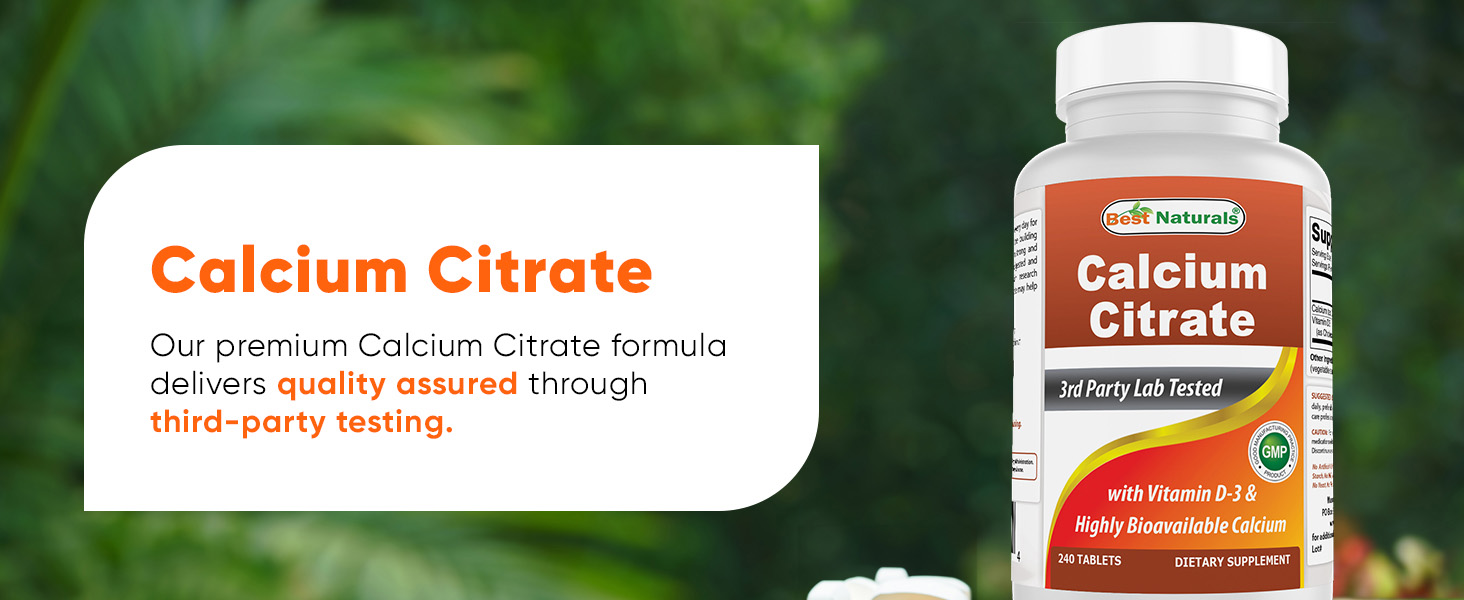 Natural Calcium Citrate with D3