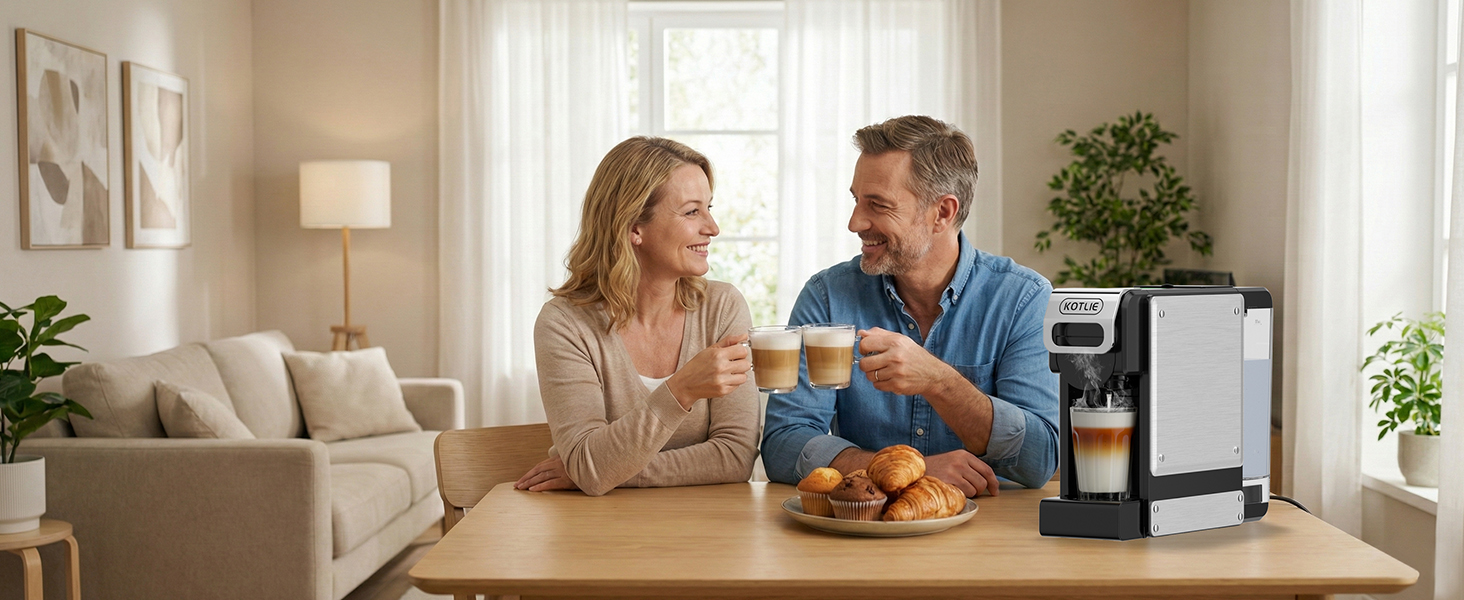 Enjoy a coffee moment with your partner