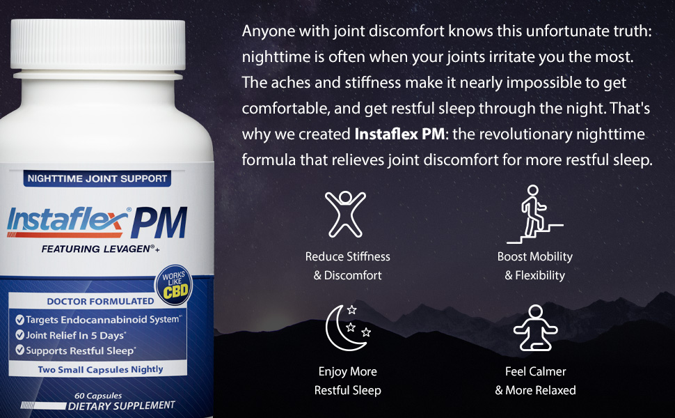 Instaflex Pm night time joint support benefits ingredients
