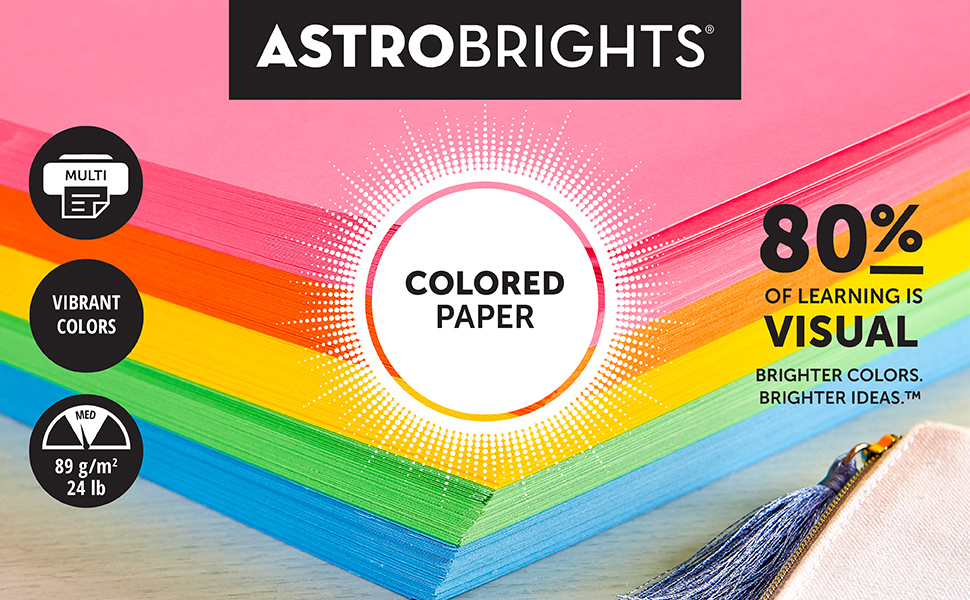 Astrobrights Solids 24 lb Paper