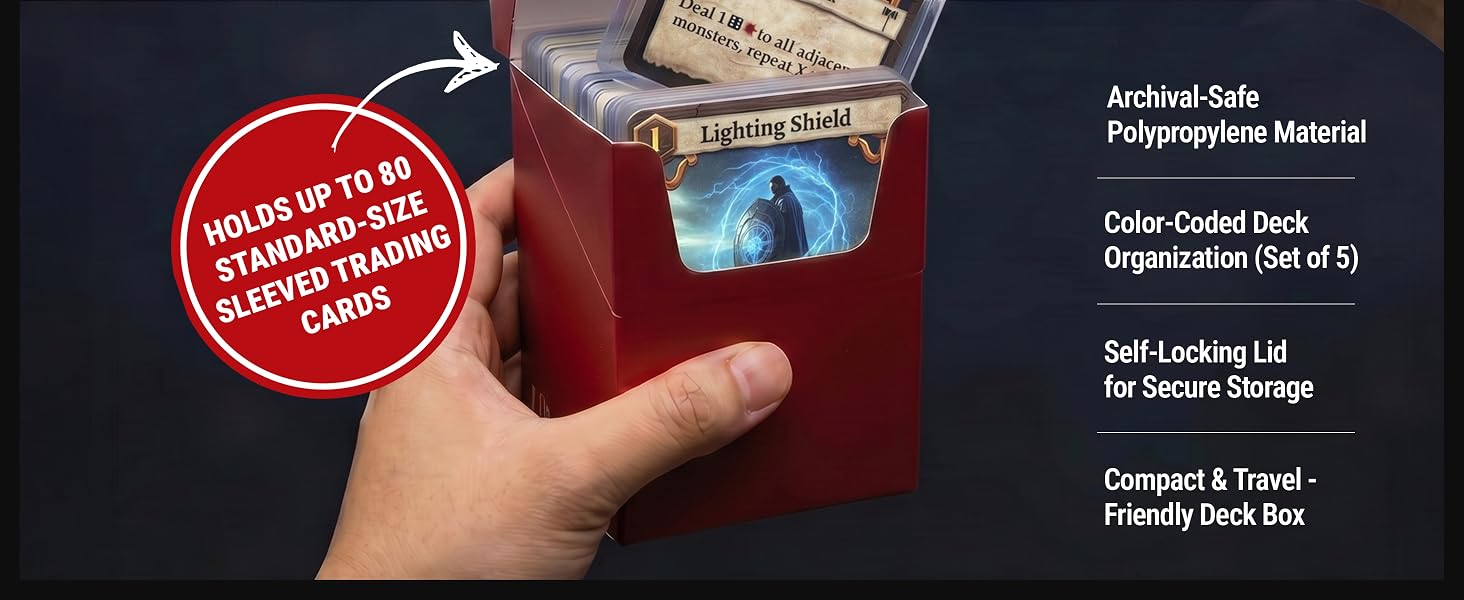 holders protector sleeve sleeves collectible gaming tabletop battle strategy organizerbox container