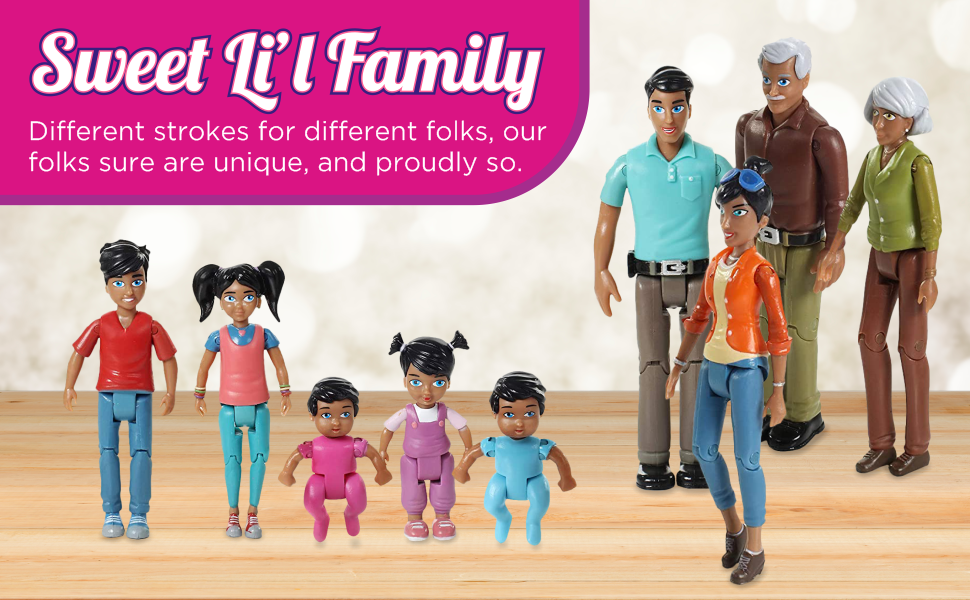 dollhouse people, dollhouse family, little people dollhouse, little people figures