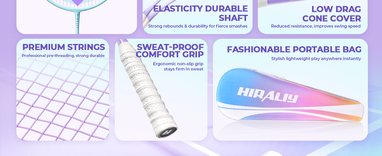 Badminton Rackets Set
