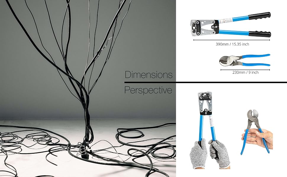 NEIKO 02039A Crimping Plier and Cable Cutter Set