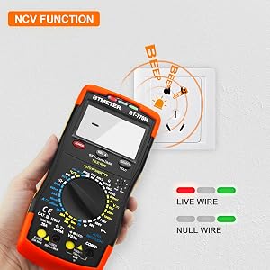 Digital Multimeter TRMS 6000 Count, BTMETER BT-770M Auto/Manual Ranging DMM Electrical