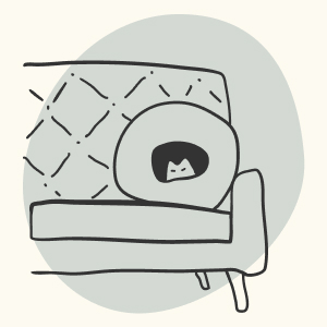 Each kitten bed is handmade by artisans and one of a kind