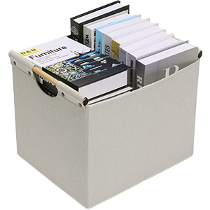linen fabric storage bins
