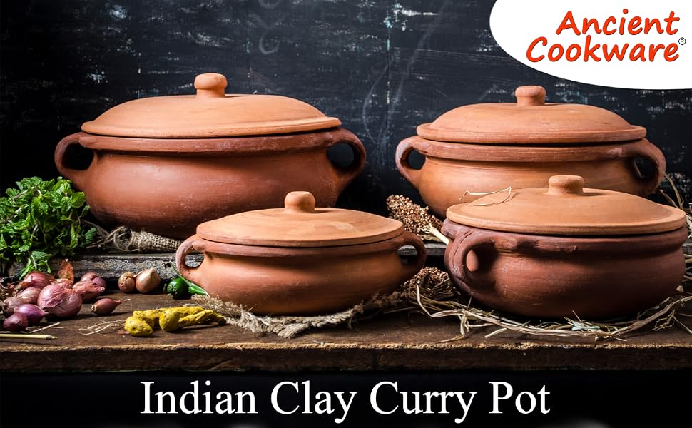 Indian Clay Curry Pot