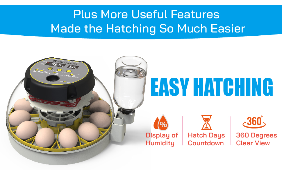 more incubator features