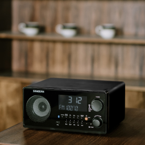 SANGEAN WR-22 Tabletop Bluetooth Radio 3-Inch 7W Full Range Speaker With Enlarged Magnet