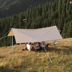 Adjustable Telescoping Poles for Tarp Awning