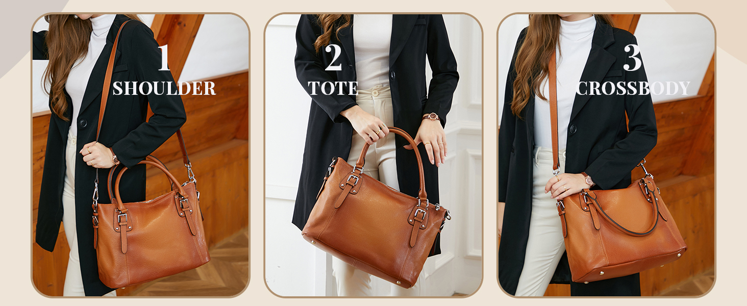 brown leather purse trendy